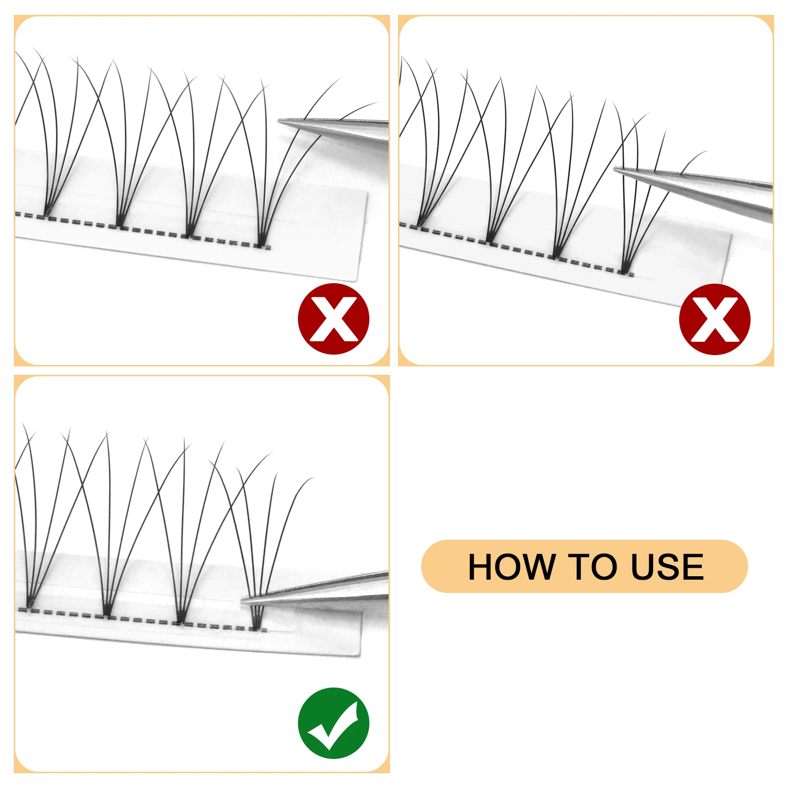 Quewel Premade حجم المشجعين جلدة C/D المنك أهداب مسبقة الصنع حجم المشجعين 8-15 مزيج لينة الرموش الصناعية حجم تمديد أدوات ماكياج