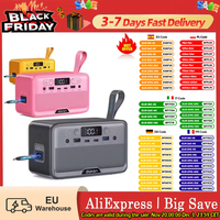 Daranener Youyo R100 100W Portable Power Station 4X USB 1X Dc and 2X Ac Ports 89.6Wh Lifepo4 Led & Compact Gray