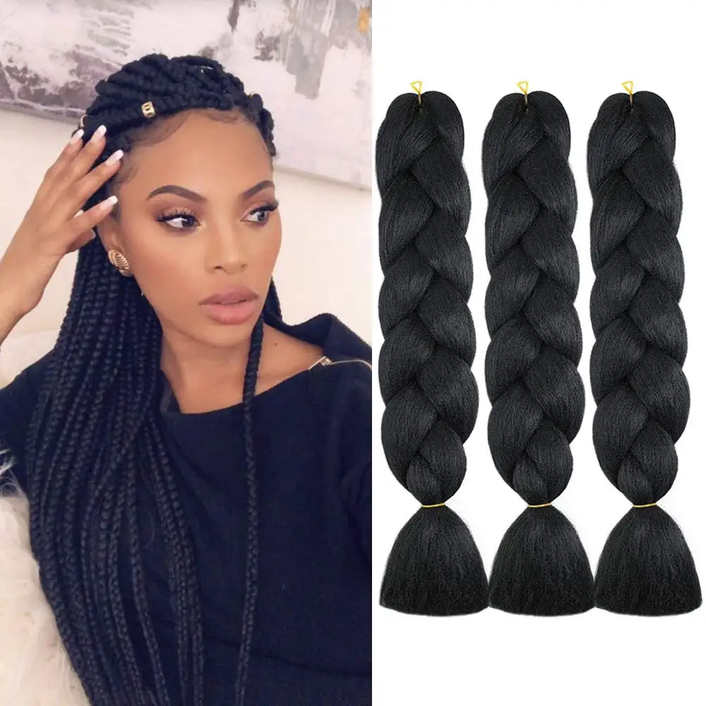 Trecce Jumbo capelli Kanekalon espressione capelli per trecce intrecciare i capelli sintetici estensioni dei capelli arcobaleno colorato Twist estensioni dei capelli