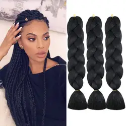 Jumbo Braids Hair Kanekalon Expression Hair for Braids Synthetic Braiding Hair Extensions Rainbow Colorful Twist Hair Extensions