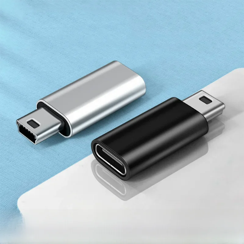 Adaptateur USB Otg Mini 5 broches mâle vers USB Type C femelle, connecteur universel de transfert de données pour GoPro MP3 caméra numérique GPS
