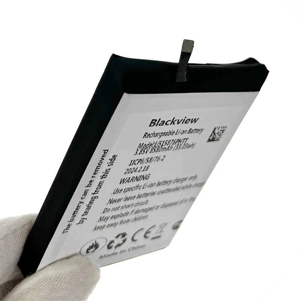 100% Genuine Original 8580mAh Blackview BV6600 Battery For Blackview BV6600 BV6600 Pro Li515876PHTT Replacement Batteria