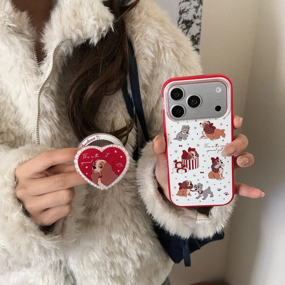 Urocze etui na telefon z motywem kreskówkowego psa z uchwytem magnetycznym, pasujące do iPhone 14/15/16/17 Pro Max, nowe etui ochronne Fundans 17 Pro — zdjęcie produktu 5