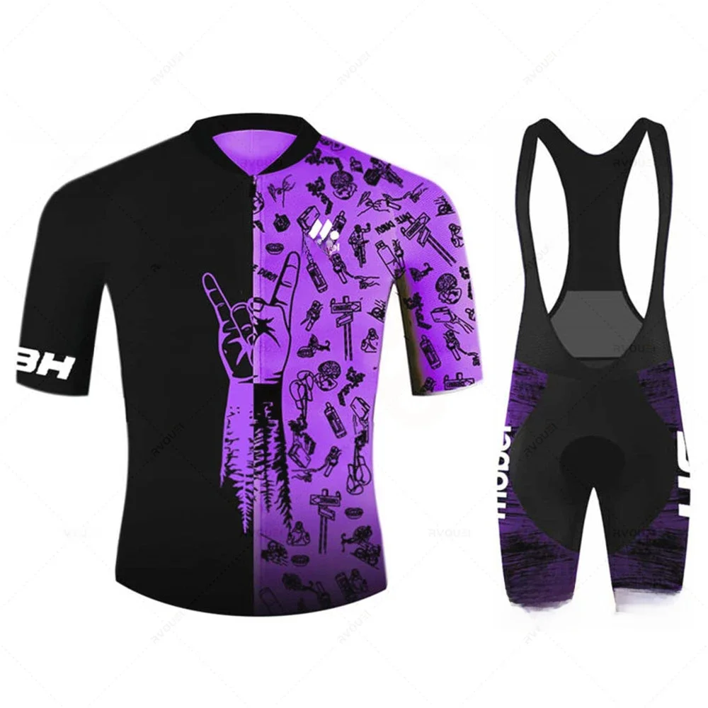 AliExpress NONE Breathable Quick Drying 2026 Cycling Jersey Set Summer Clothing MTB Bike Clothes Uniform Maillot Ropa Ciclismo Man Bicycle Suit