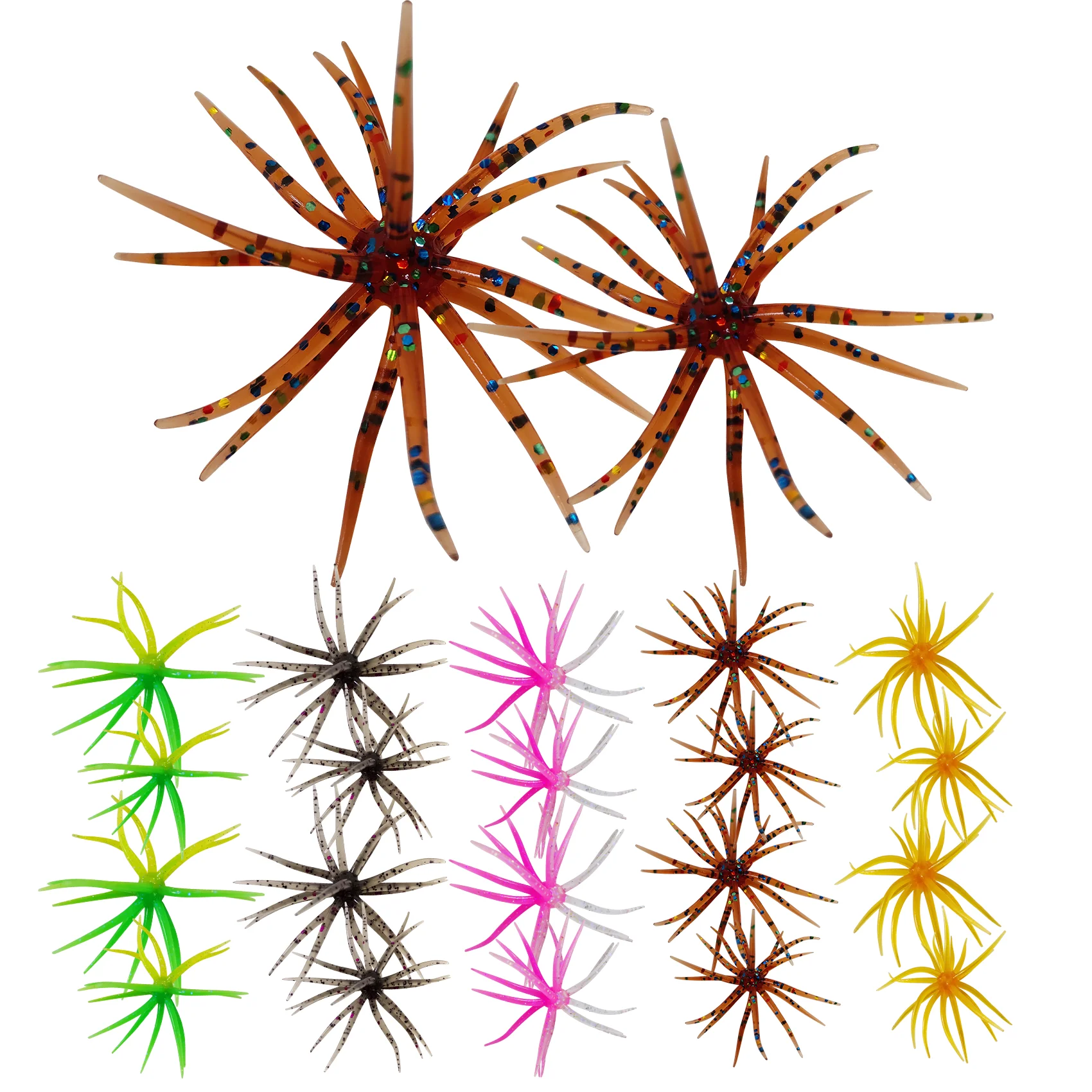 Aventik-Señuelos de pesca de gusanos de erizo de mar, 0,6g, 2,3g, dados realistas finos, huevos de erizo de mar flotantes, cebo suave para trucha, lubina, tipo tipo Crappie