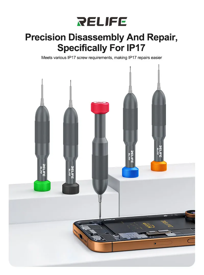 RELIFE RL-717 Precision Screwdriver Set for iPhone 17 & Android