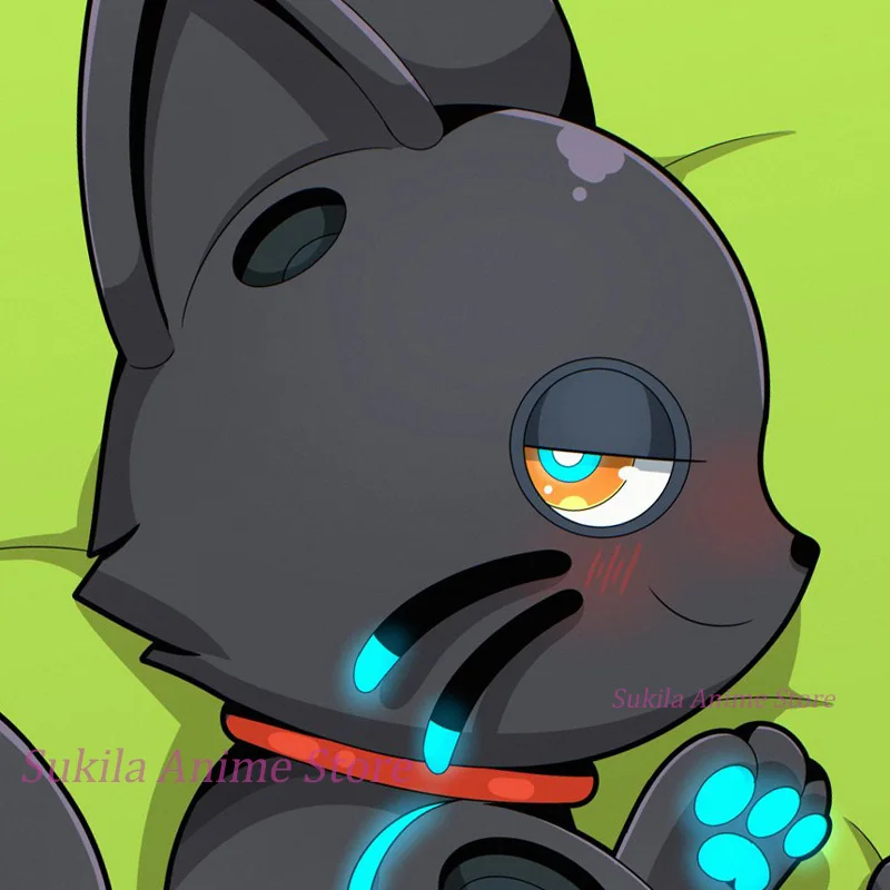 Dakimakura 808 (hi-fi Rush) غطاء وسادة للجسم مطبوع على الوجهين غطاء وسادة بالحجم الطبيعي