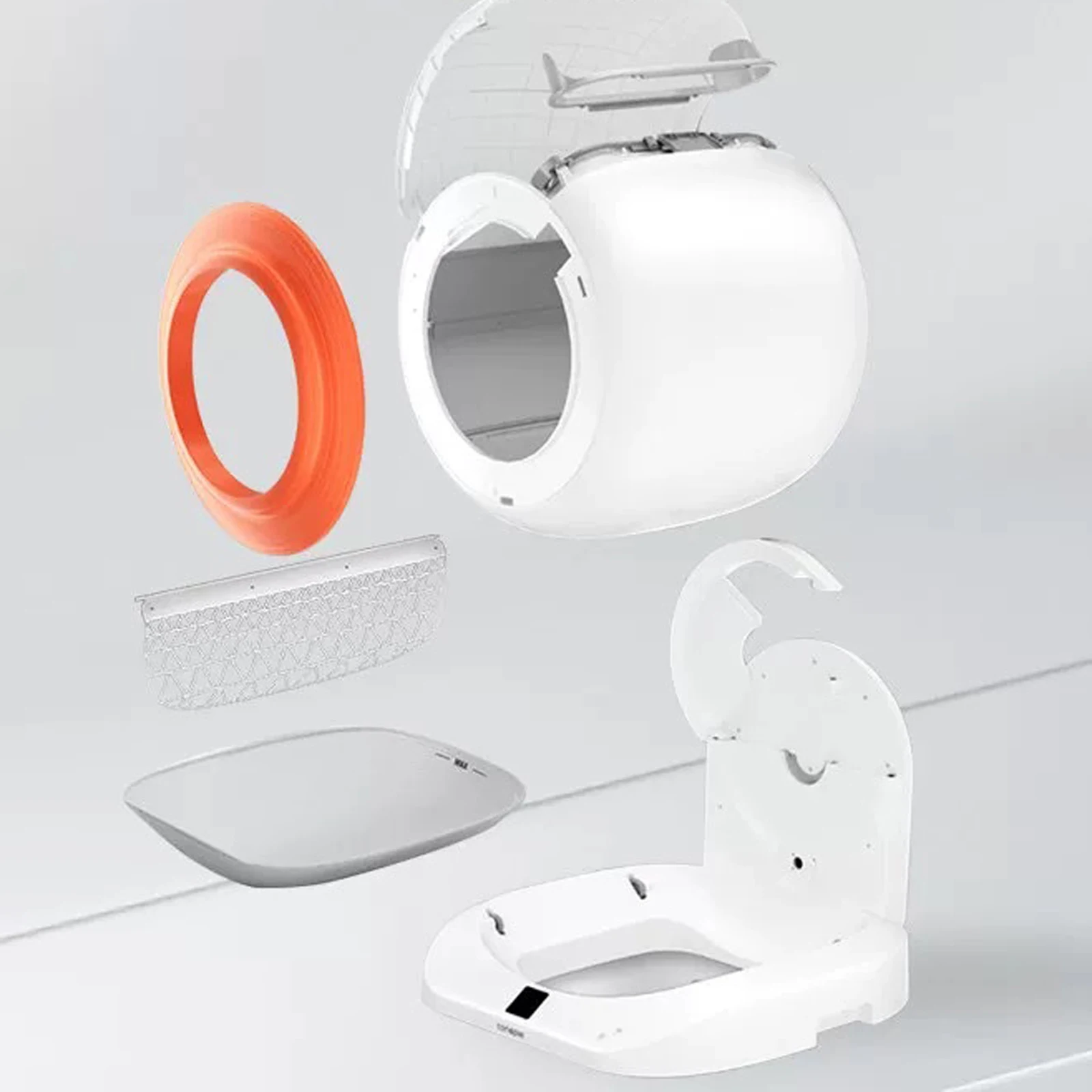 Intelligent Cat Litter Box Fully Automatic Cat Toilet Q-clean Machine Accessories Easy replacement Cat Litter Box Accessories
