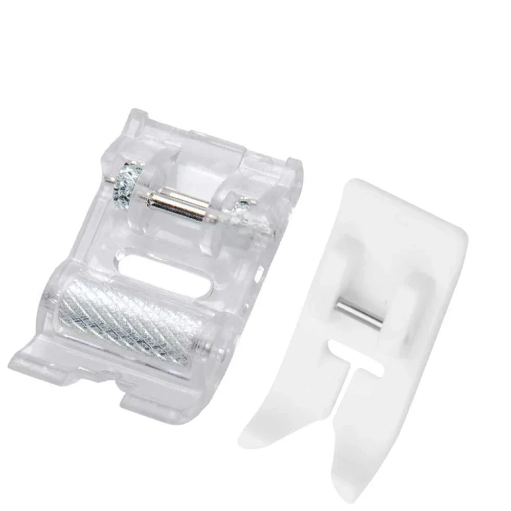 Pied-de-biche pour Machine à coudre à rouleau, 2 pièces, Plus pied-de-biche antiadhésif en Zigzag pour Machine à coudre à tige basse Singer Brother