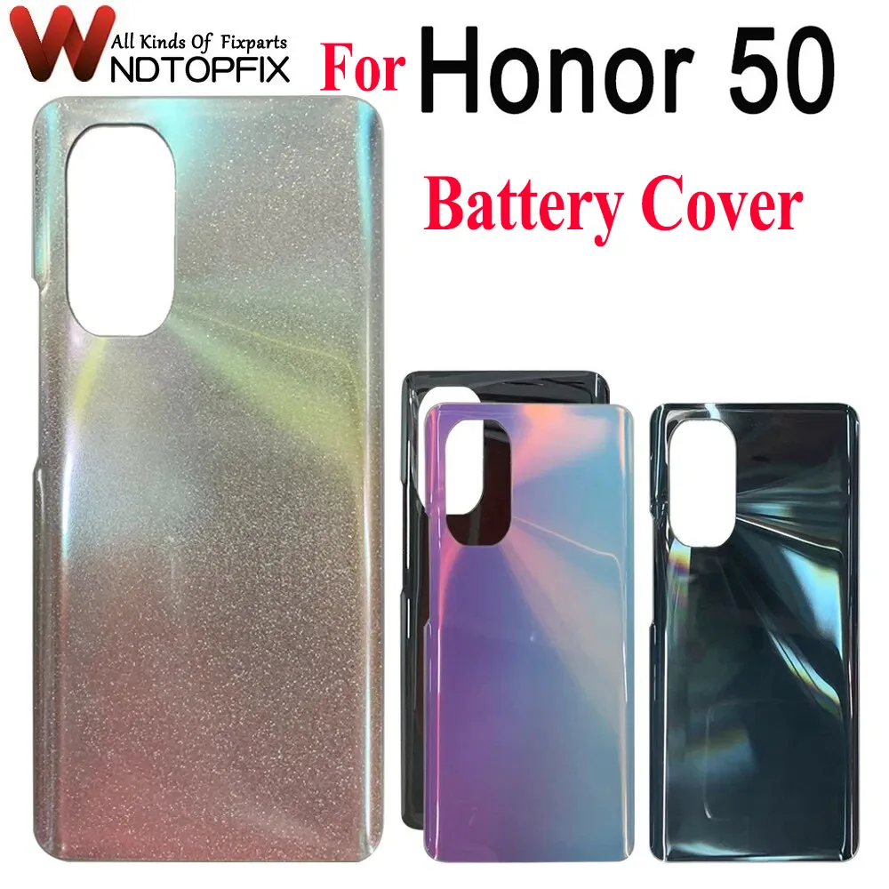 

6.57" Housing For Huawei Honor 50 Battery Cover Repair Back Door Phone Replace For Honor 50 Back Rear Case With Logo +Adhesive