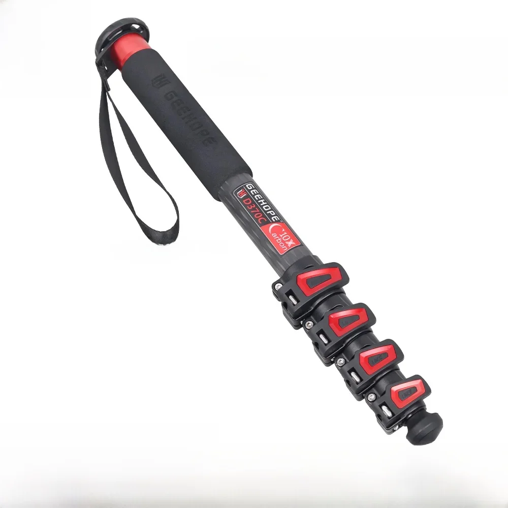 D260C/370C profesjonalny monopod z włókna węglowego przenośny stojak wideo do cyfrowej lustrzanki cyfrowej kamera wideo obciążenie 10/12kg — zdjęcie 2