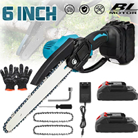 6 Inch Brushless Electric Saw Cordless Chain Saw handhad Garden Wood blogger Chainsaw Power oils for Makita 18V Battery