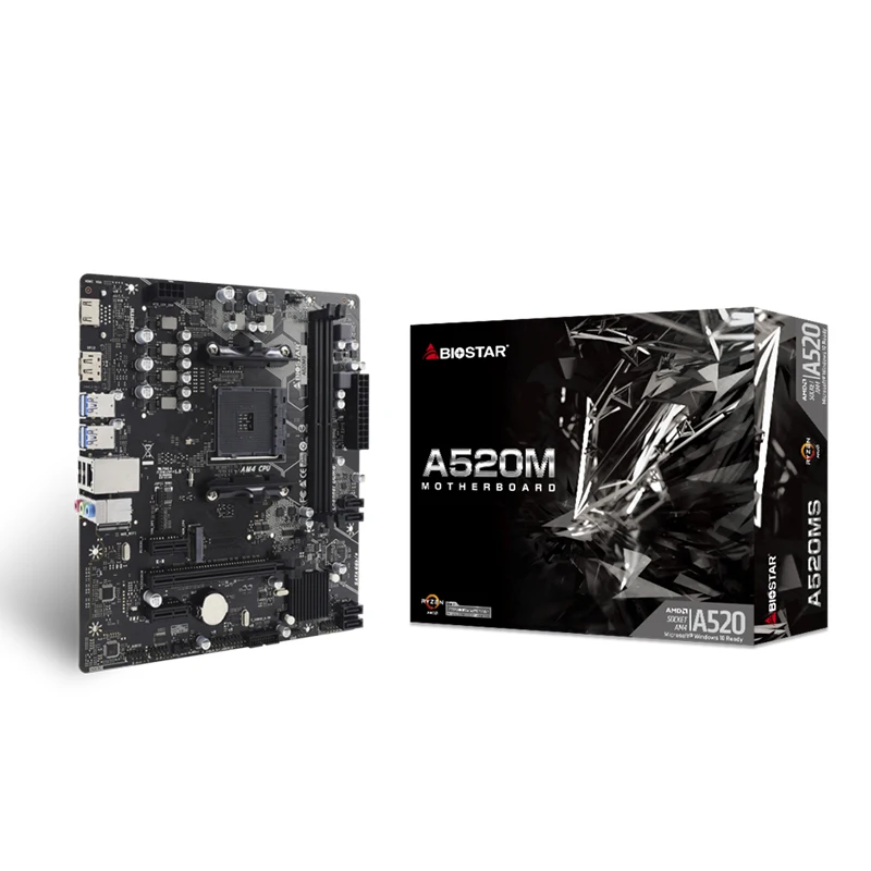 NEW Biostar A520MS AMD Ryzen mATX Motherboar