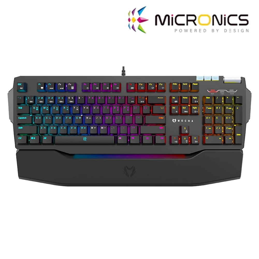 MANIC MICRonyx ZK1 kylbox RGB gaming mechanical keyboard (black, brown axis)