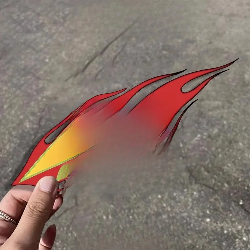 1 STÜCK Flamme 95 Racing Style Motorradaufkleber Wasserdicht für DIY Motorrad Kraftstofftank Roller Körper Vinyl Aufkleber Dekoration