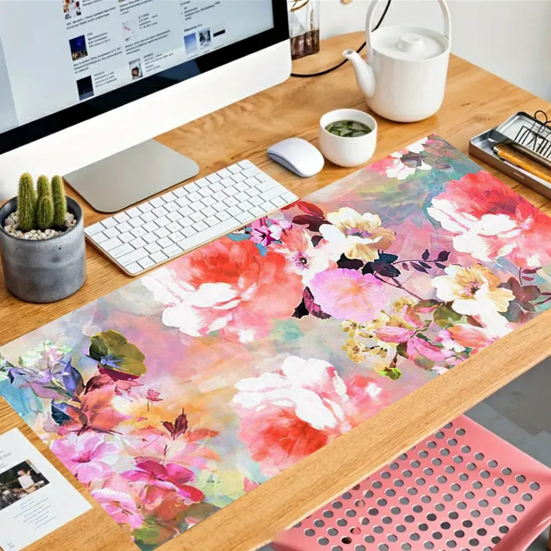 

Large mouse pad, non slip rubber base, high-quality surface, waterproof keyboard pad, suitable for gamers, offices, and homes as