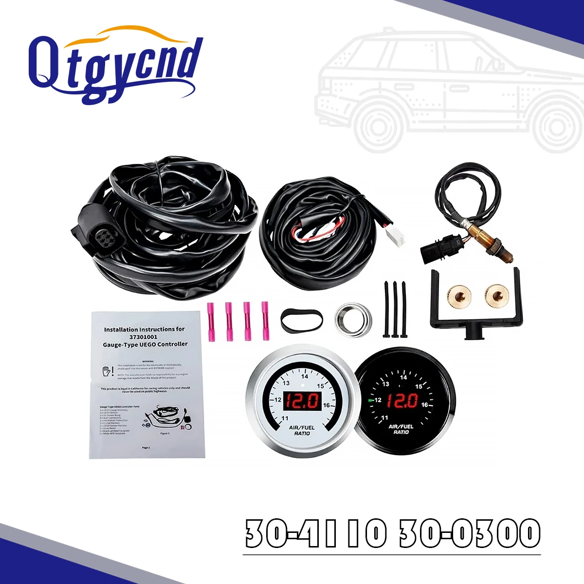 

Brand New 30-0300 30-4110 X-Series Wideband O2 Air Fuel Ratio Gauge Kit LSU 4.9 0258017025 Oxygen Sensor AEM Decal 300300 304110