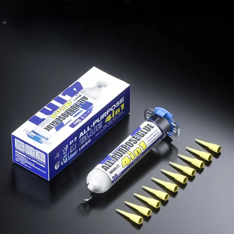 Mécanicien G7 colle tout usage 30cc 10 pièces tête cadre de téléphone portable calfeutrage colle Structure adhésif bord de téléphone écran noir blanc