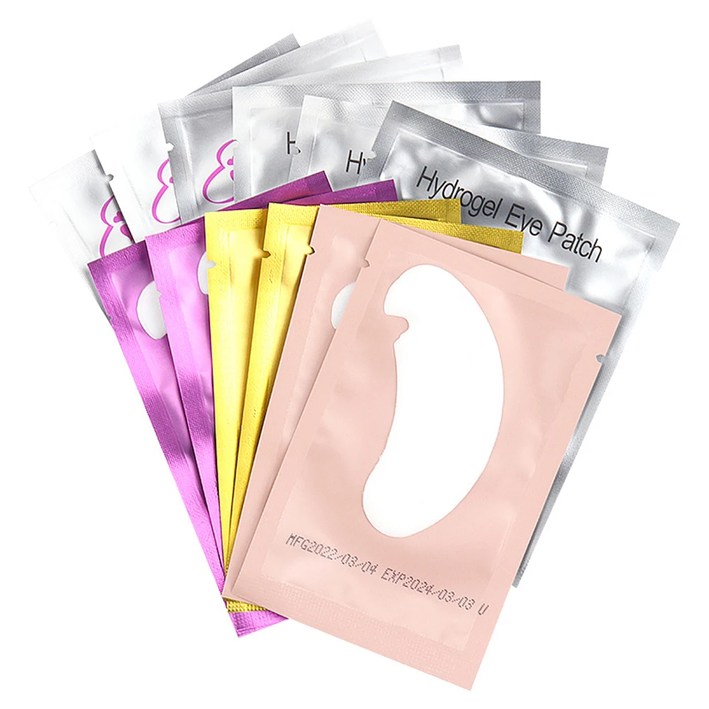 50 Pairs Eye Patches U Shape Under Eye Pads Disposable Gel Patch Lash Extension for Building Eyelid Stickers Make Up Tools