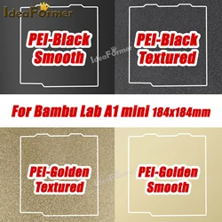 For Bambu Lab A1 Mini Build 184x184mm Plate pei Magnetic bed PEO Sheet H1H Plate Spring Steel Sheet Pet Sheet for bambu a1 mini.