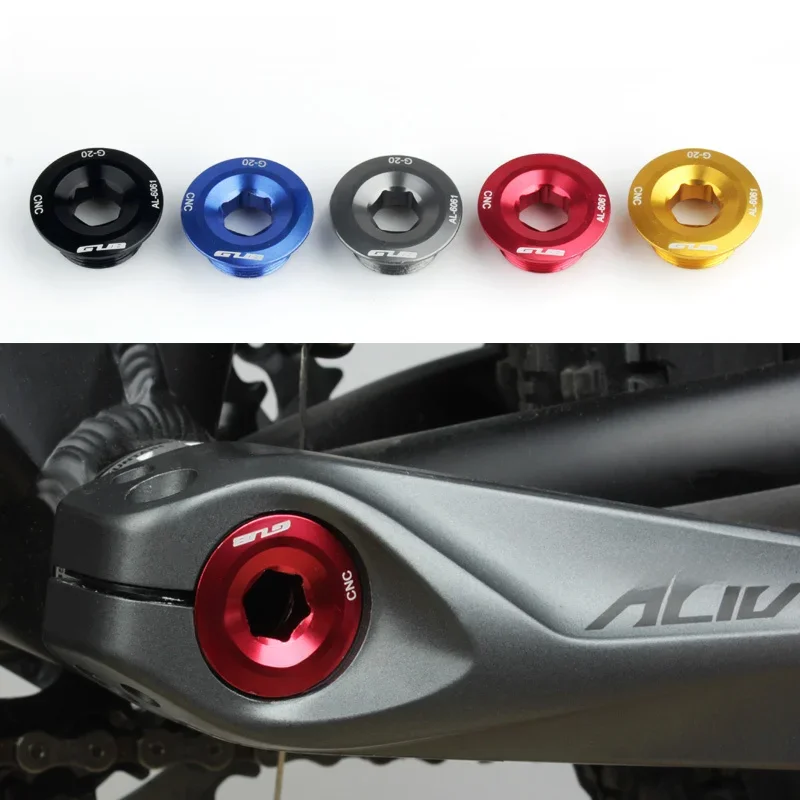 AliExpress GUB Bicycle Crank Cover Bolt Mountain Bike Bottom Bracket Chainwheel Screws MTB Crankset Fixing Bolt Screw for SHIMANO