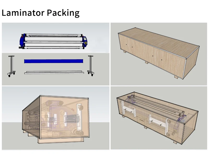 Fayon 1.6m Automatic Roll Laminator Cold Laminating Machine Air Compressor Wide Format Cold Laminator