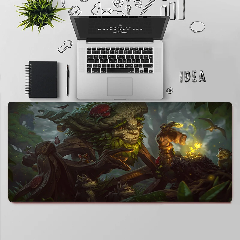 Liga das lendas ivern gaming mouse pad grande mouse pad computador gamer mouse tapete grande mousepad teclado tapete de mesa mause almofada