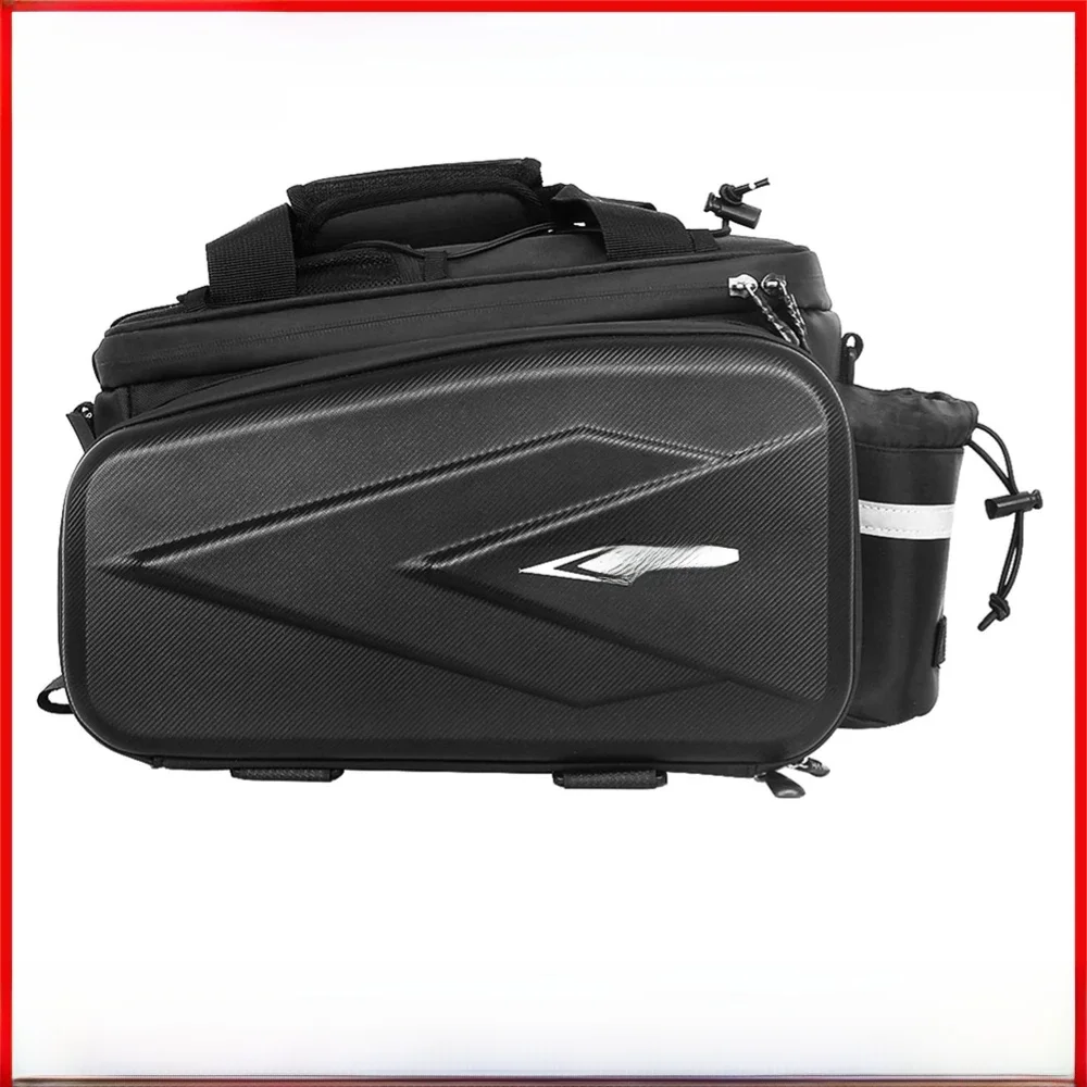 AliExpress Hard Shell Bike Rear Seat Bag Waterproof Bike Rack Bag with Reflective Strips for Bicycles Rear Rack Bicycle Bag Accessories