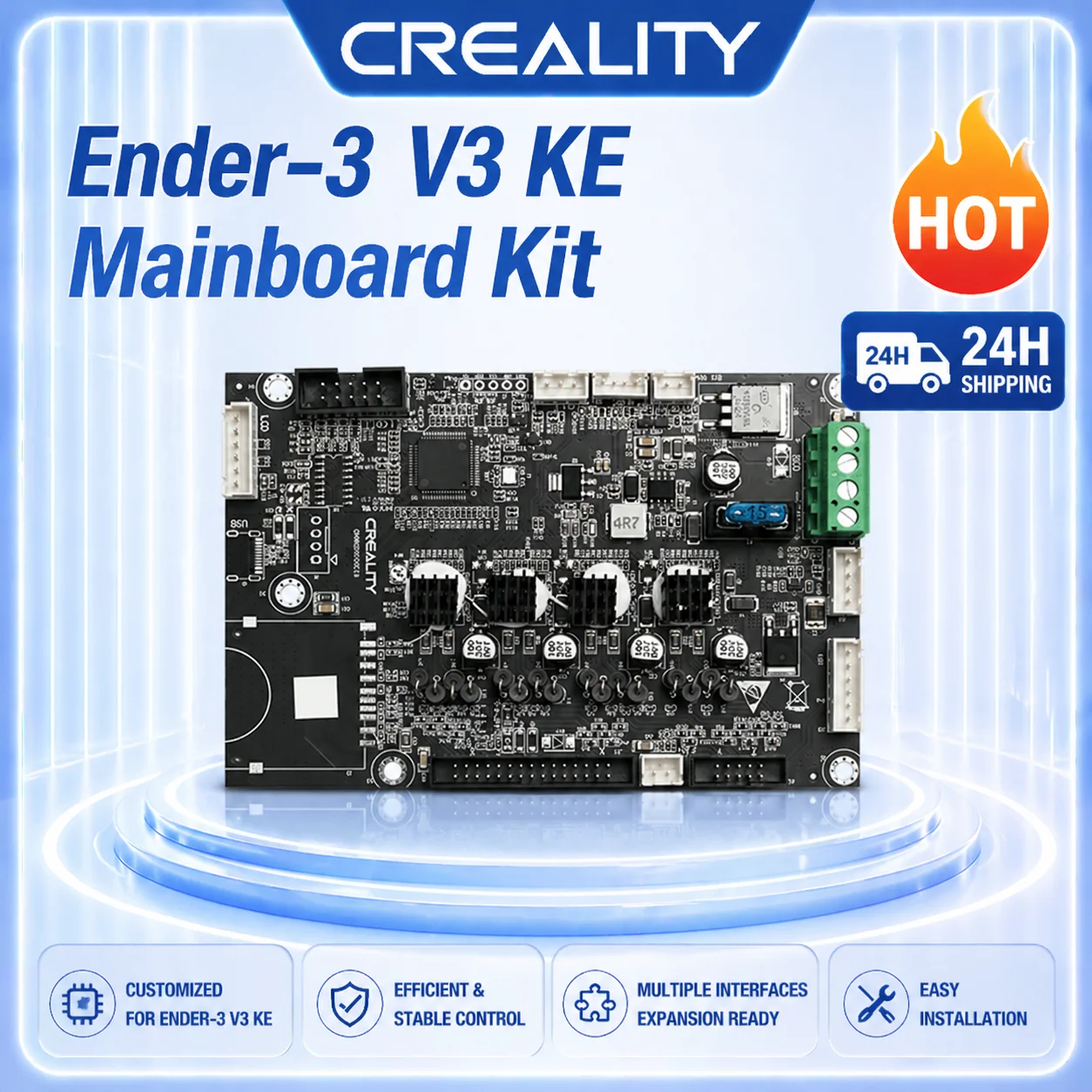 

Creality Ender-3 V3 KE Mainboard Kit CR4NS200320C14 32 Bit MS35774 GD32F303RET6 Motherboard For Ender 3 V3 KE 3D Printer