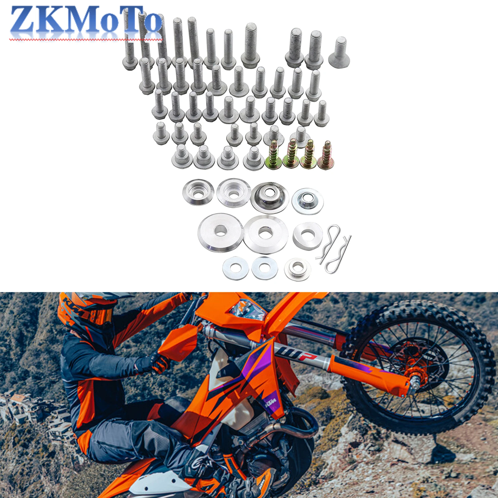 Motorcycle Fairing Fender Front Shock Protection Screw Bolt Kit Fastener Set For KTM SX SXF EXC EXCF XC XCF XCW XCWF TPI 125-530