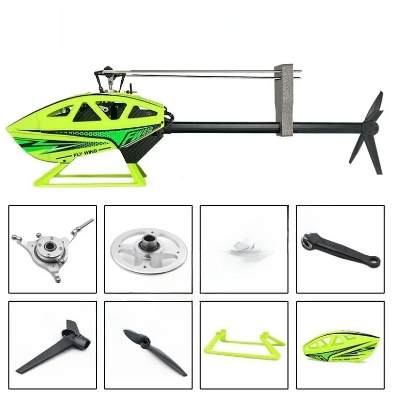 FLY WING FW450L V3 H1 6CH RC Helicopter Część zamienna FW450 Silnik ESC Główna przekładnia skrzydłowa Podwozie osi poziomej Wałek baldachimu — zdjęcie produktu 7