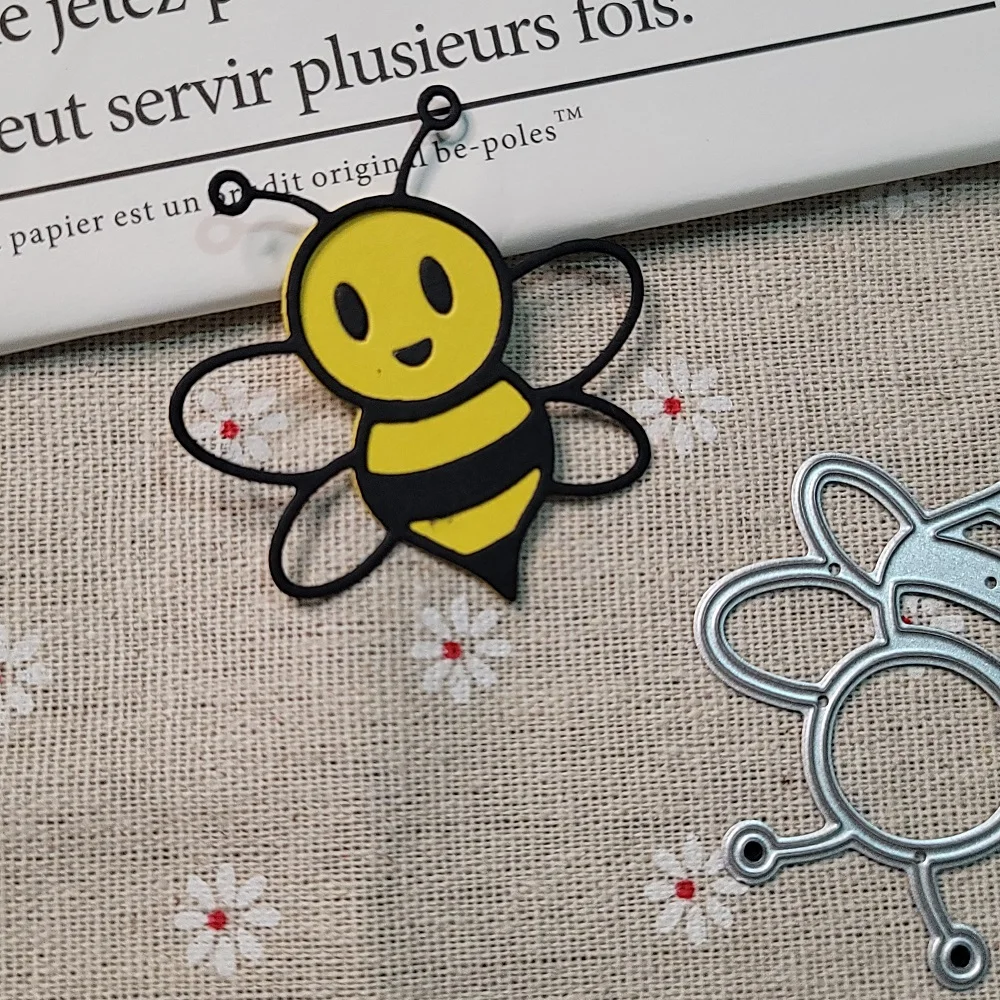 Новые металлические высечки для скрапбукинга, пчелы для изготовления открыток, маленькие высечки для пчелы, рукоделие, высечки для бумаги