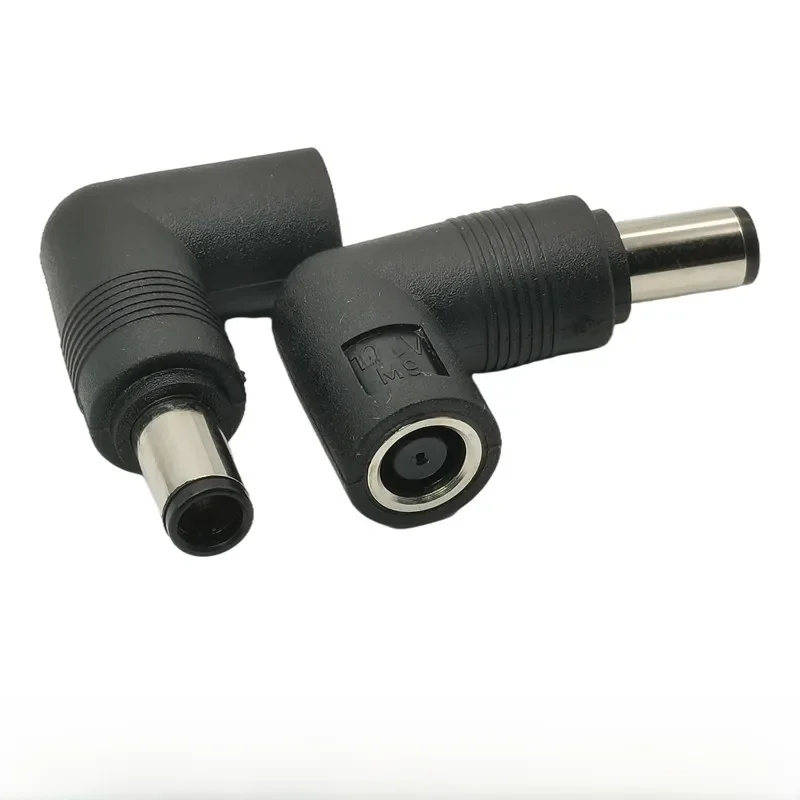 Kątowa 7.4x5.0mm żeńska do 7.4x5.0mm męska przetwornica Adapter złącza prądu stałego 7.4*5.0 do 7.4*5.0mm dla Laptop HP — zdjęcie 2