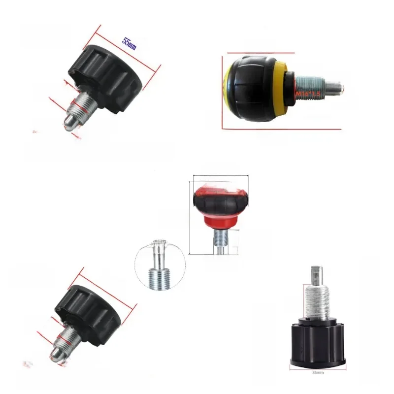 AliExpress WHCMJP M18 M16 Gym Screws Equipment Accessory Spherical Rotating Detent Spring Knob Pull Release Dynamic Spinning Bike Ball End Pin