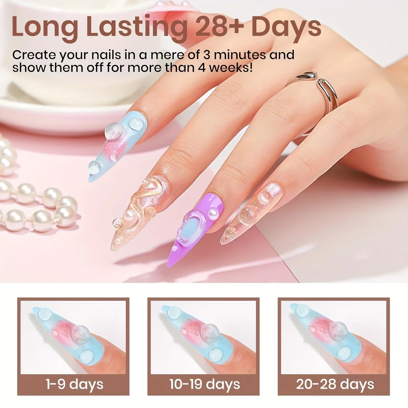 3D Gel - Nail Art Modeling Gel, Suitable for Nail Design Autumn And Winter DIY Nail Art for Painting, Molding, Sculpting And view 5