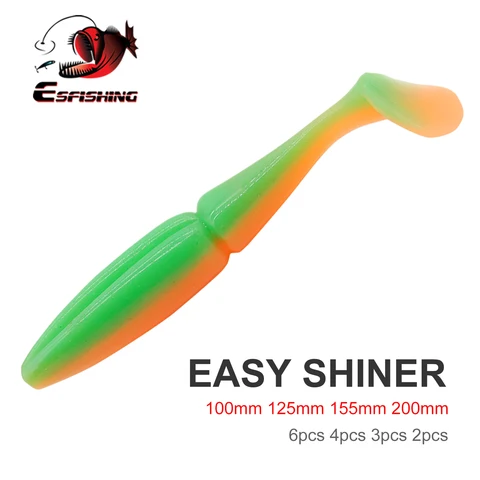 Силиконовая приманка ESFISHING Easy Shiner для щуки и окуня — фото устройства