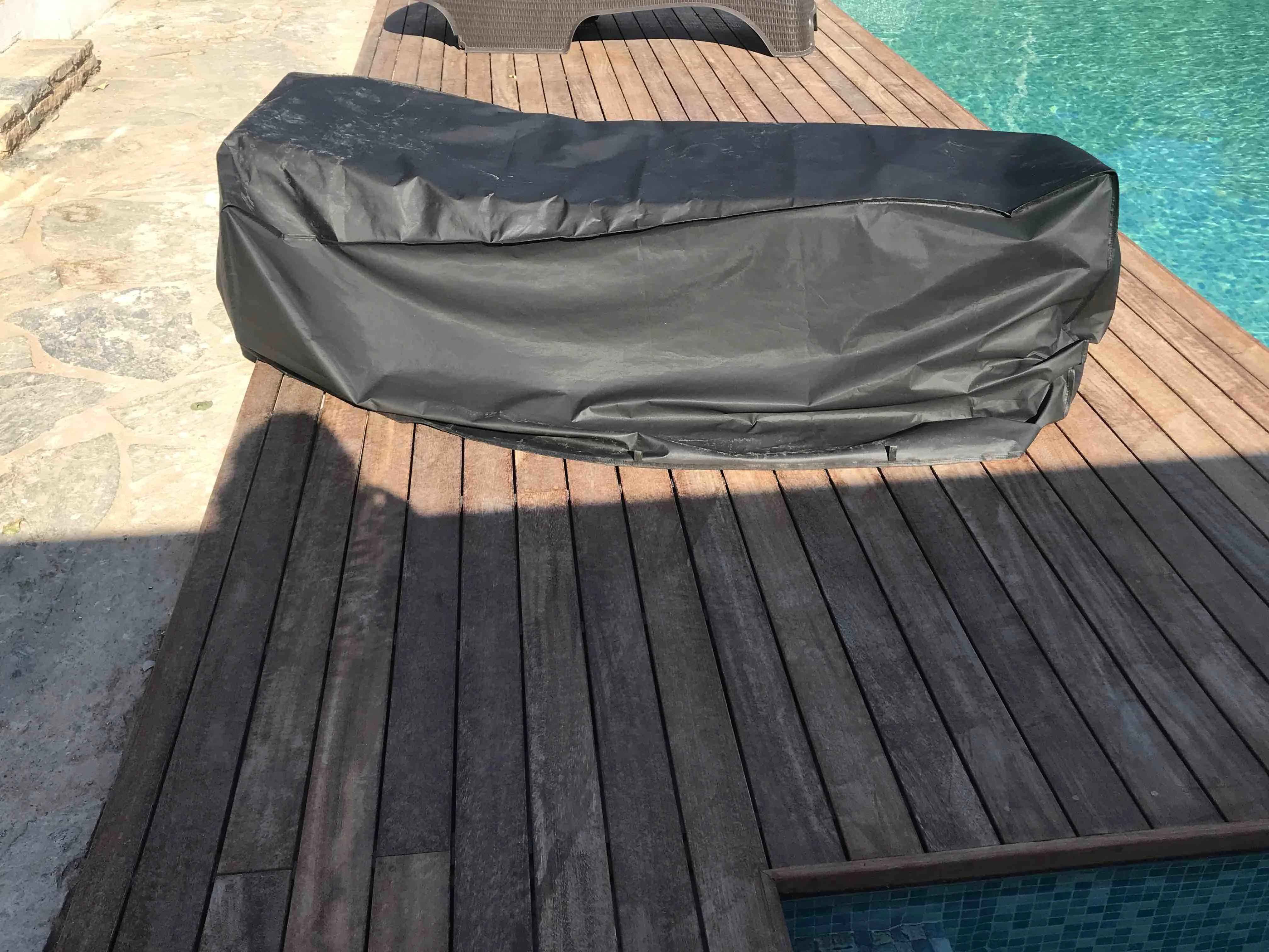 Sunbed Protection Cover Rain Dust Dirt Preventive Tarpaulin Cover 200 cm waterproof oxfort fabric suitable for sun loungers Fast