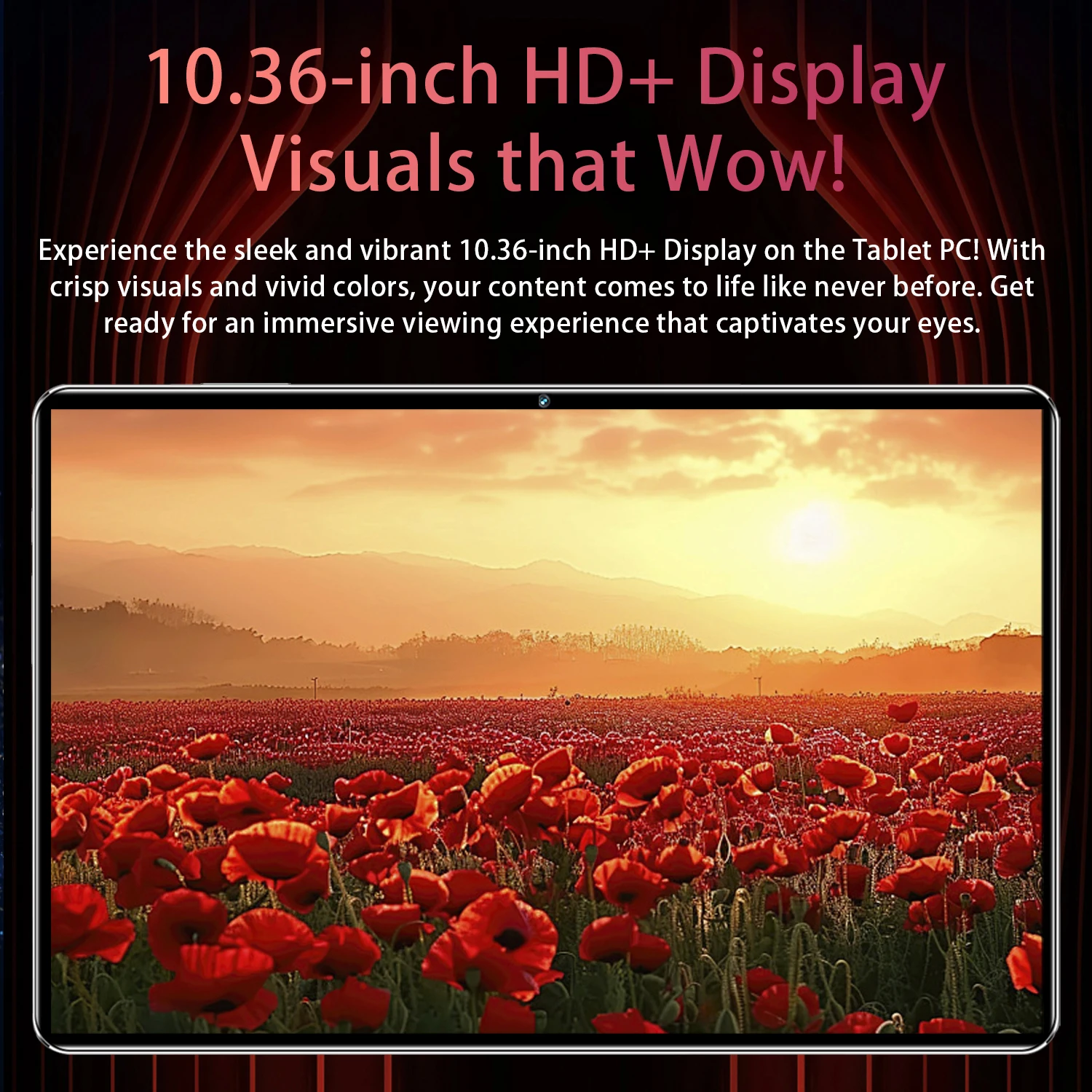 2026 Global New 10.36 inch tablet Android 13 Pad 16GB 1TB 14 core2 4K HD 5G WIFI Bluetooth 20000mAh tablets