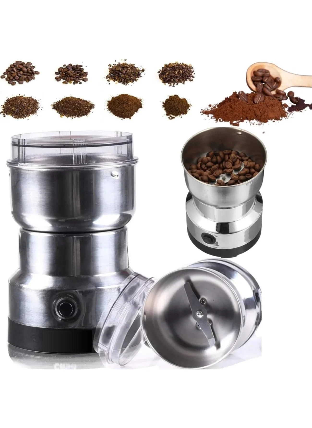 Moedor De Grãos Elétrico Café Sementes E Temperos