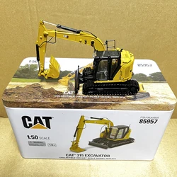 DM Diecast 1:50 Scale CAT 315 Excavator Alloy Engineering Vehicle Model 85957 Collection Hobby Souvenir Display Gift