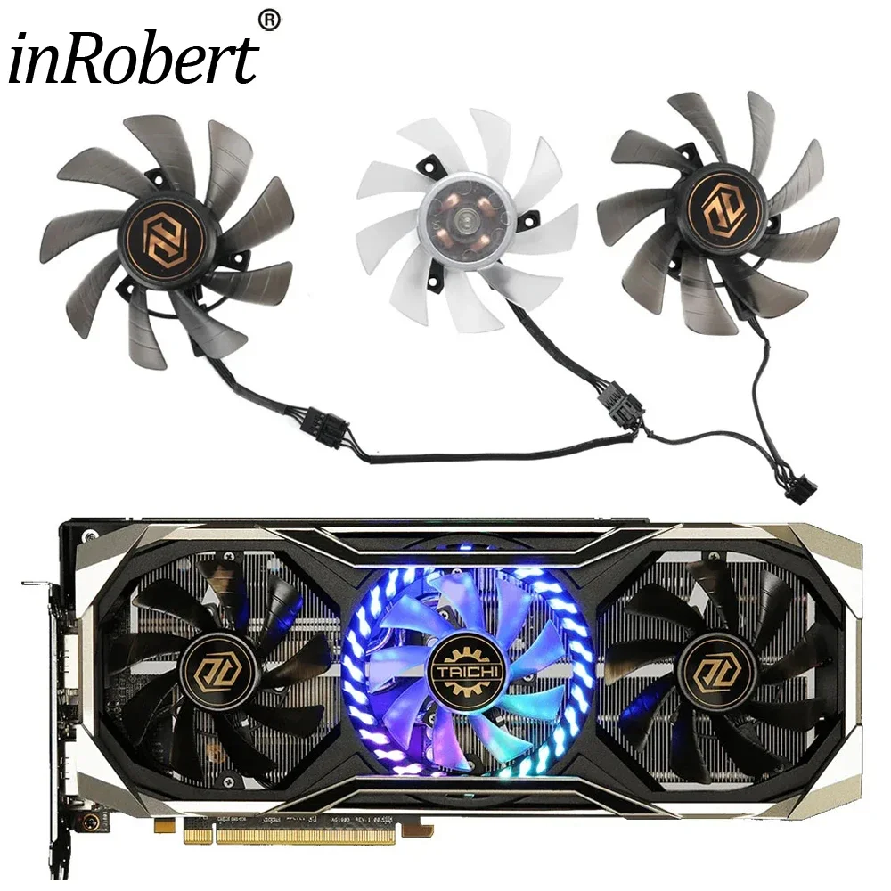 85MM T129215BU T128015BU DC12V 4Pin Graphics fan for ASRock Radeon RX 5700 XT Taichi X 8G OC+ Graphics Video Cards Cooling