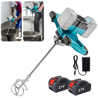 Cordless Electric Concrete Mixer Brushless Cement Mortar Plaster Mixer Blender Paint Mix Mix For Makita 18V battery pin