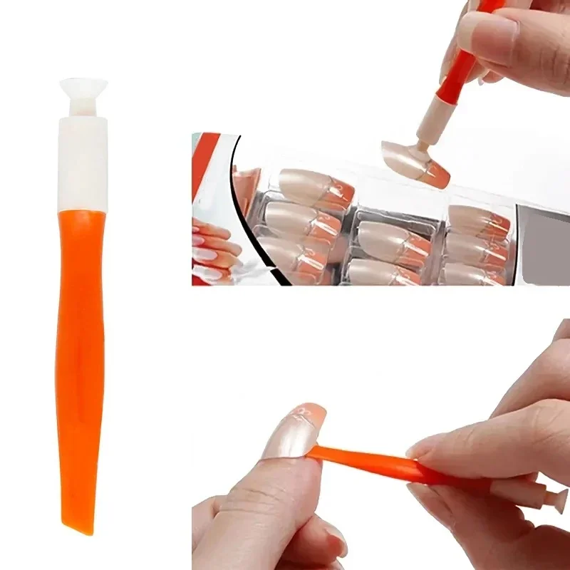 Aide professionnelle pour manucure, 1 pièce, adhésif pour ongles non parfumé, aide à une Application facile, outil multifonctionnel à ventouse pour ongles