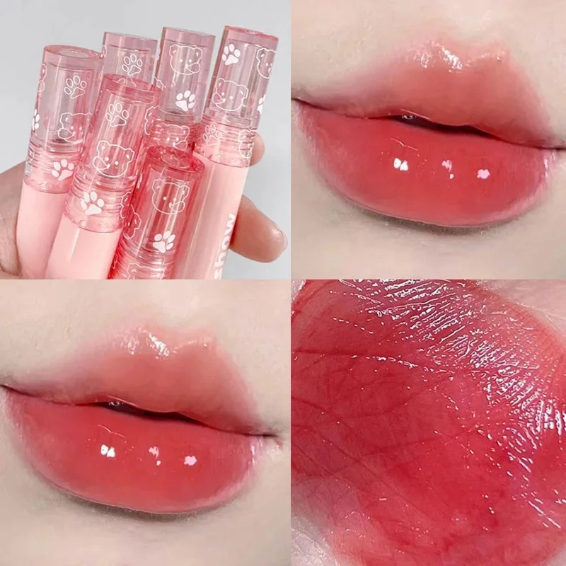 Rouge à Lèvres Liquide Velours Mignon pour Fille, Maquillage Coréen Transparent, Rouge-marron, 256 Jules Glaze, Imperméable et Durable