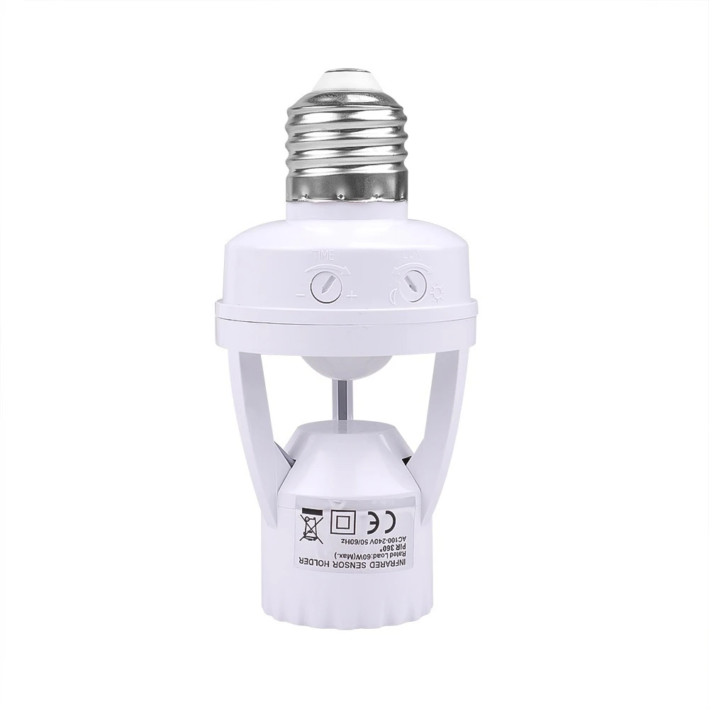 Presence Sensor With Photocell For E27 Bivolt Socket Lamp