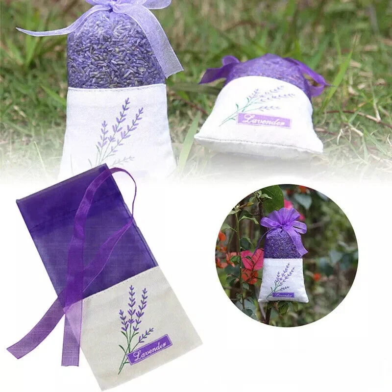 Sachets Africains pour le Stockage de Fleurs Sèches, Impression de Fleurs, Lavande, Vauxhall et Sacs de sexuellement, Proximité Wstring, Poudres Parfumées, 10 PCs, 20 PCs, 30PCs