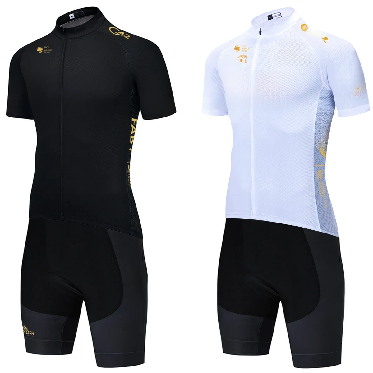 AliExpress EFAPEL UAE Cycling Jersey Set 2024 Man's Team Short Sleeve Cycling Clothing MTB Bike Uniform Maillot Ropa