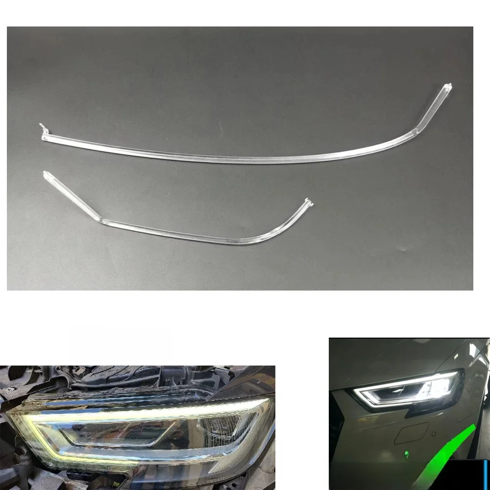 Nouveau Pour Audi A3 S3 2017-2020 voiture phare LED DRL feux de jour plaque de guidage Tube bande