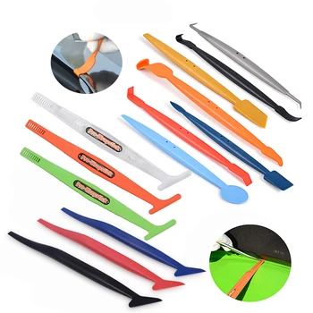 TOFAR 1/13 car accessories carbon film wrap micro stick squeegee scraper edge detailing vinyl wrapping tool window tinting kit