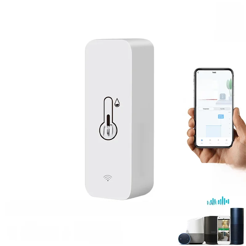 Tuya BT inteligentny czujnik temperatury i wilgotności kryty higrometr kompatybilny z Bluetooth pilot aplikacji współpracuje z Alexa Google Home — zdjęcie 2